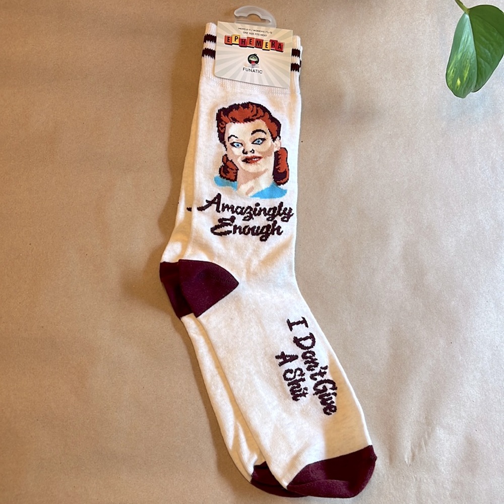 NWT Ephemera Socks Amazingly Enough